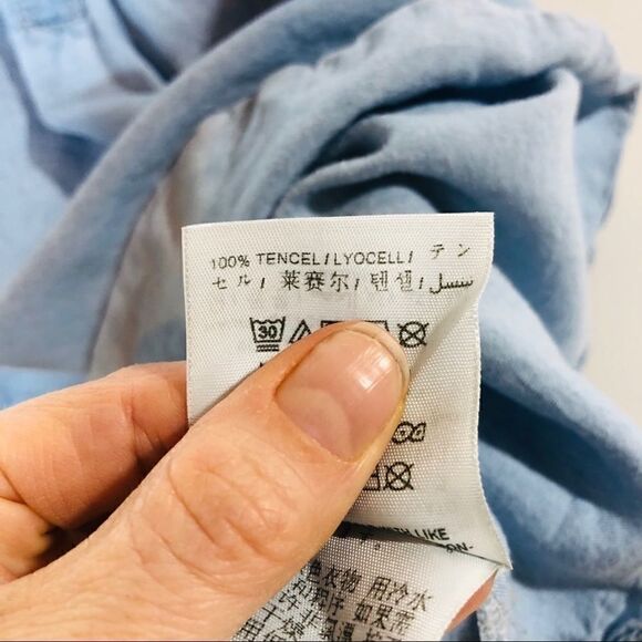 Guess Blue Chambray Tank Top - Picture 7 of 10